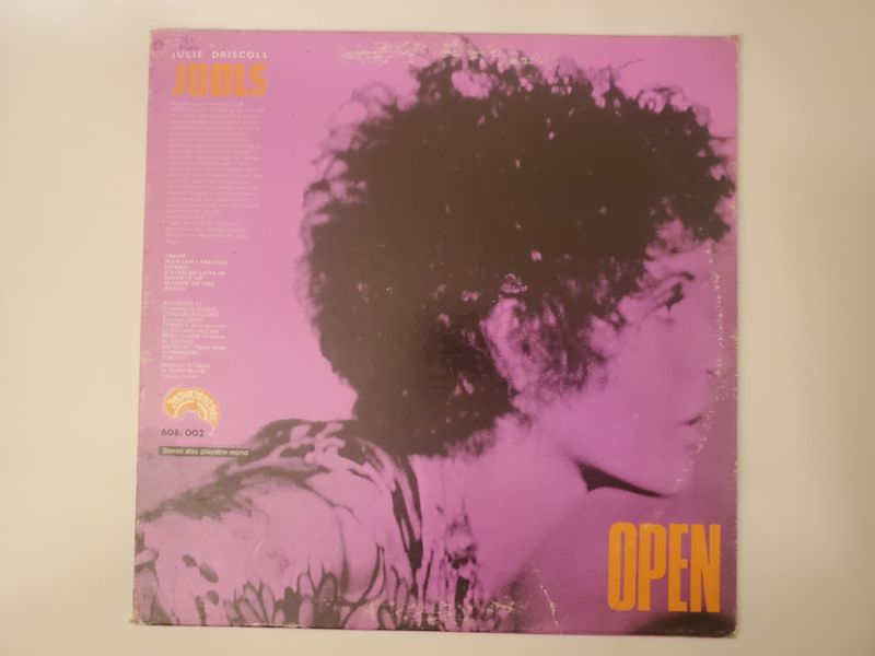 Julie Driscoll Jools / Open vinyl record